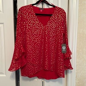 New with tags, Vince Camuto embellished blouse